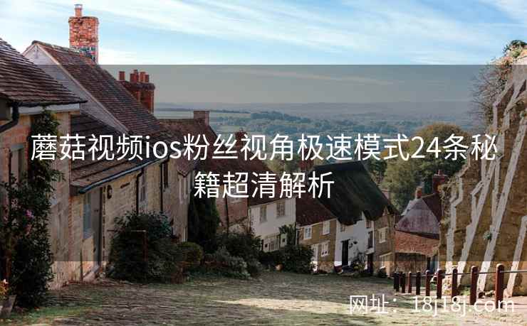 蘑菇视频ios粉丝视角极速模式24条秘籍超清解析